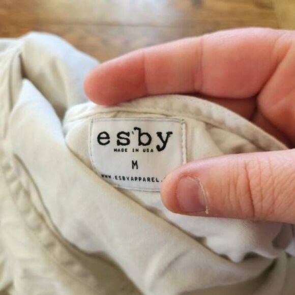 Esby Angie Twill Jumper in sea salt sz Medium - Picture 4 of 6